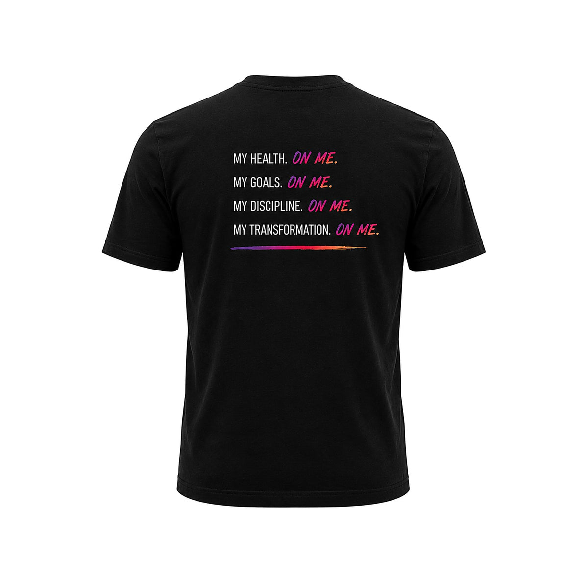 ON ME. Accountability Tee back view