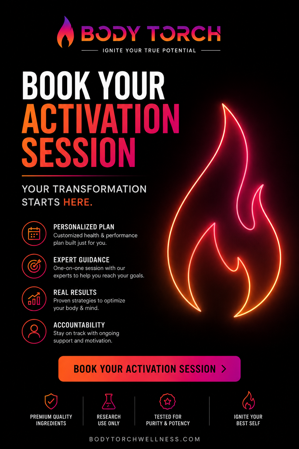 Body Torch Activation Session Deposit